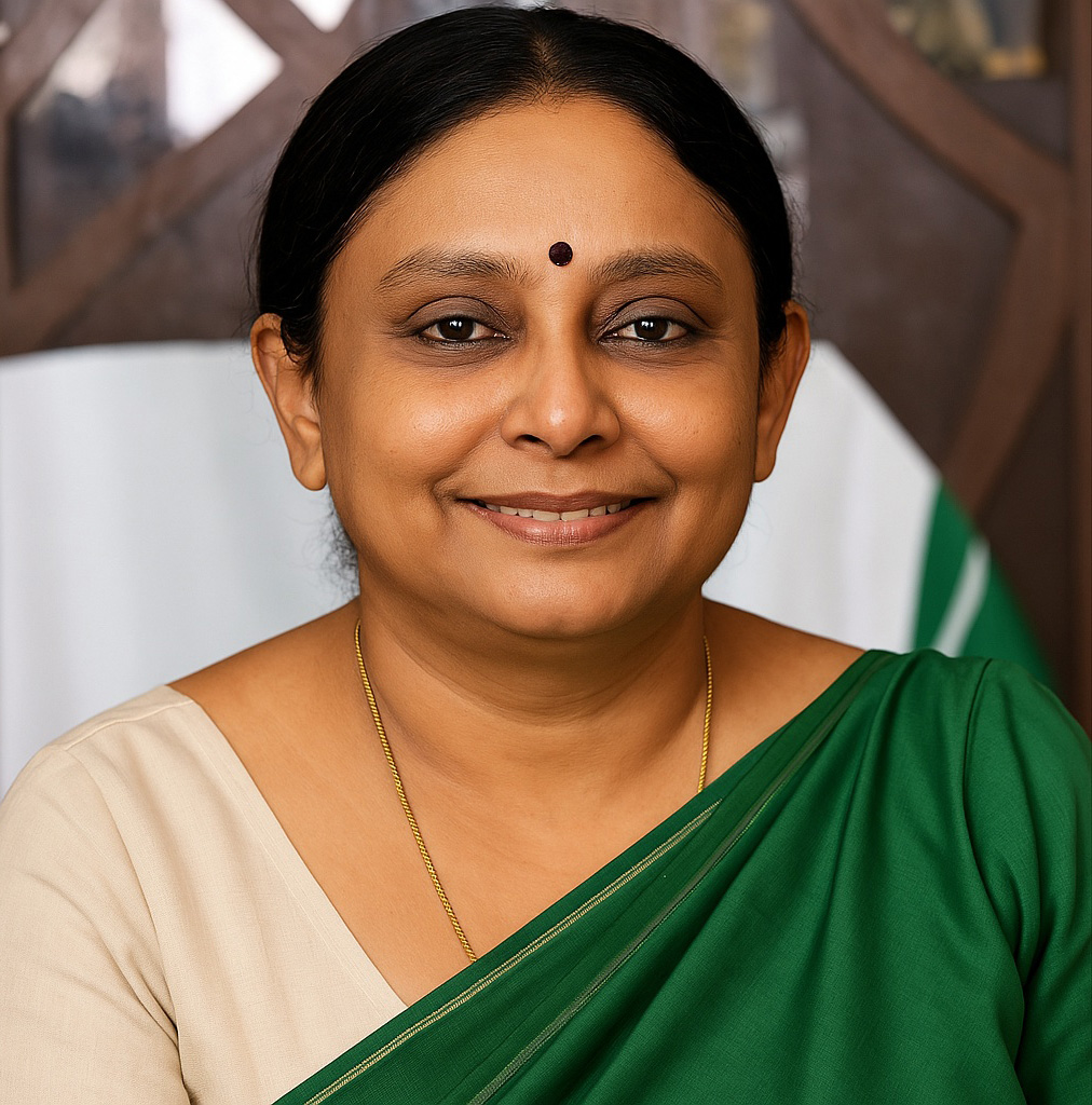 Heera Salim Narayanan, Principal (MA, B.Ed.) - Sree Gurudeva Central School, Kollam